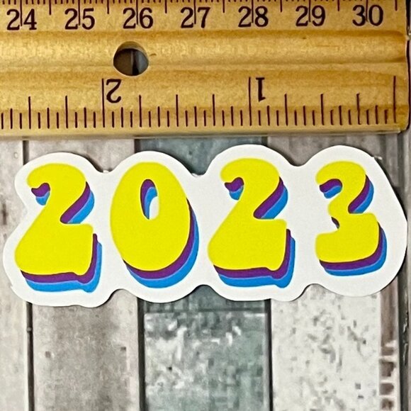 🌀10/$10🌀 Yellow Waterproof Vinyl Sticker Decal - Picture 1 of 2